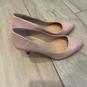 INC light pink/nude leather pumps 7 Wide